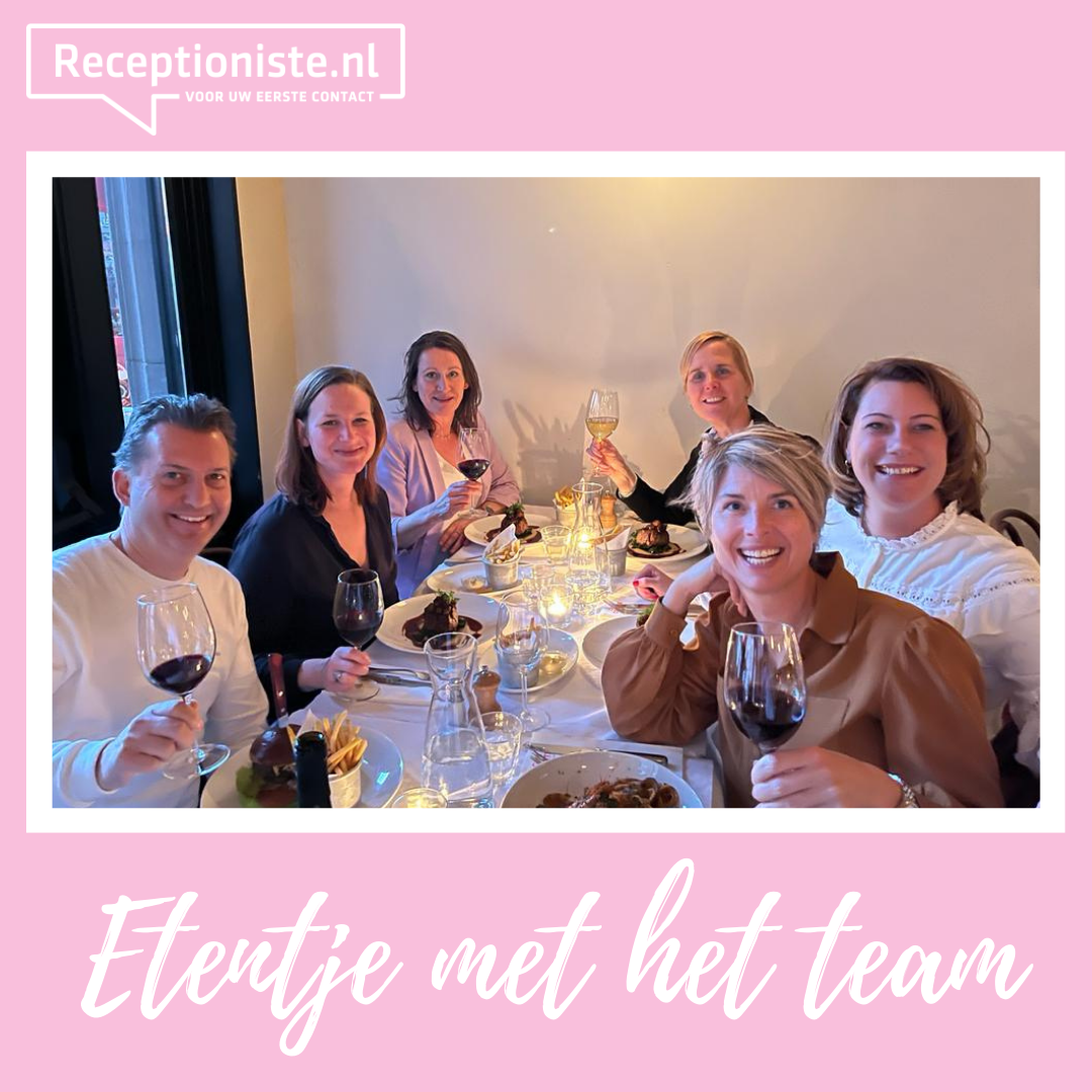 Etentje met ons team